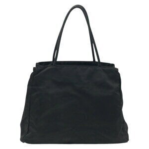 Prada handbag logo black bag tote Tessuto triangle nylon